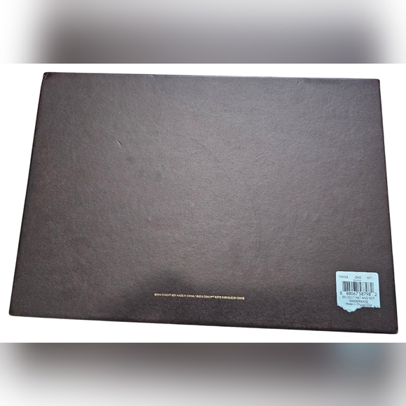 Coach Gray/Tan Leopard Beanie and Scarf Set. New In Box. - Picture 7 of 7